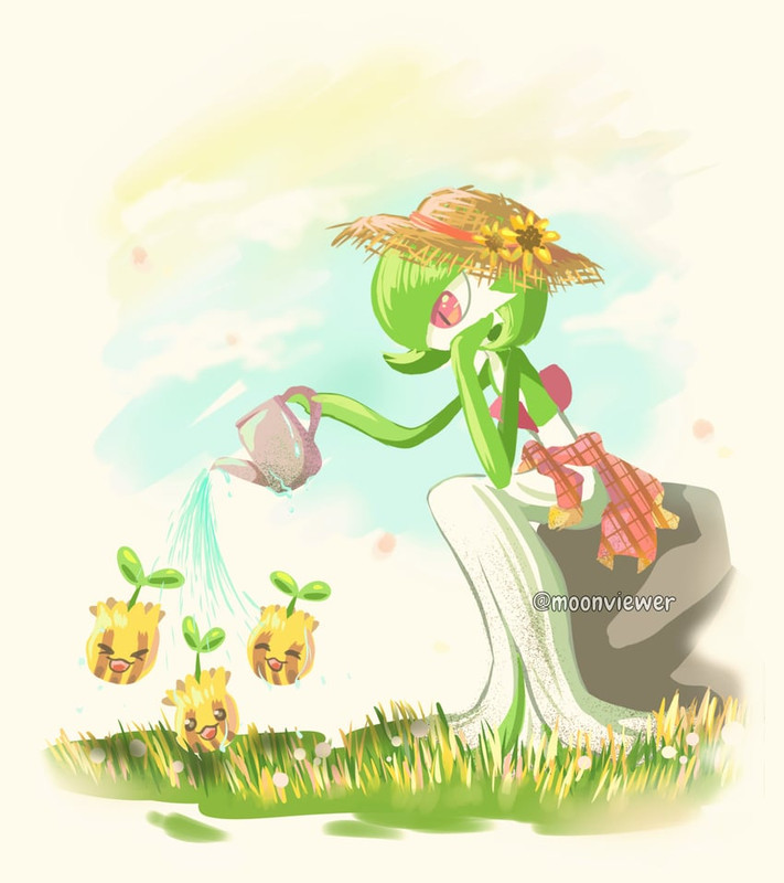 gardevoir-and-sunkern-pokemon-drawn-by-x