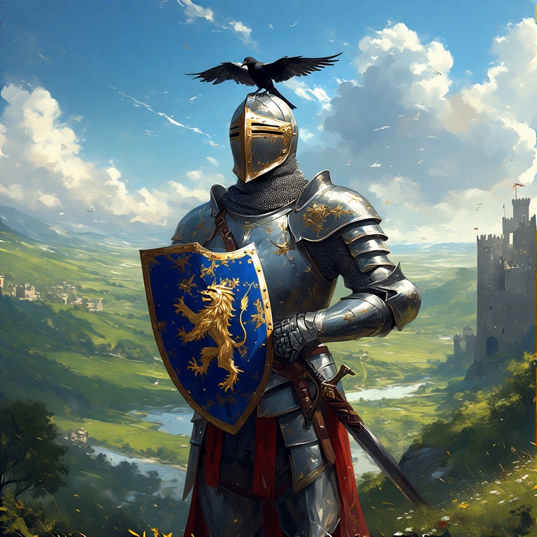 A-medieval-knight-in-shining-a-19
