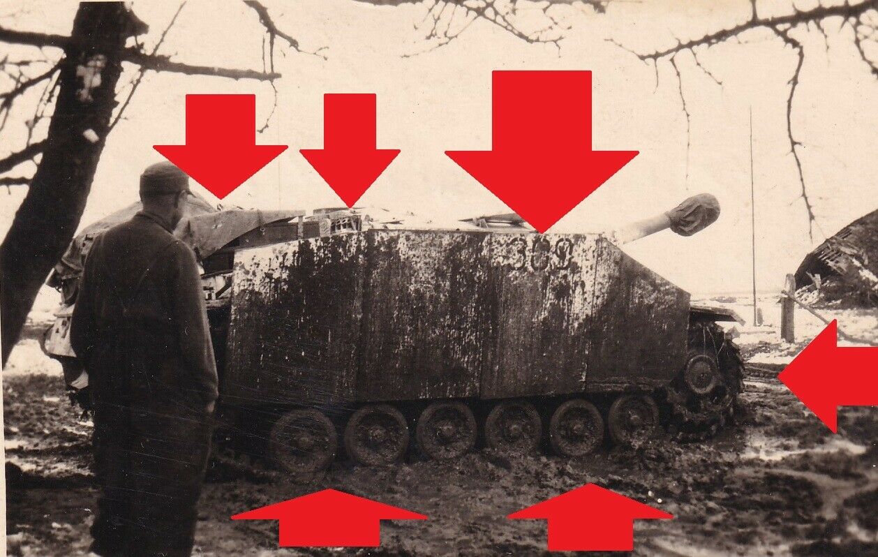 Foto,Sturmhaubitze 42,Sturmgeschütz,Stug Nr.309,Tarnug,Camo,Seitenschürze,Panzer