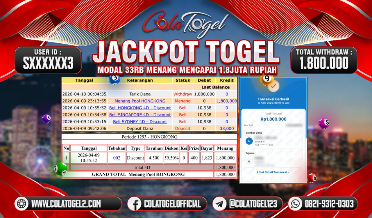 JACKPOT HONGKONG LOTTO!!