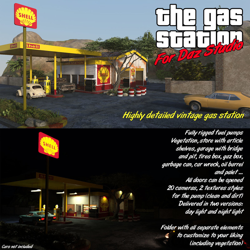 The Gas Station for DS Iray The Gas Station for DS Iray