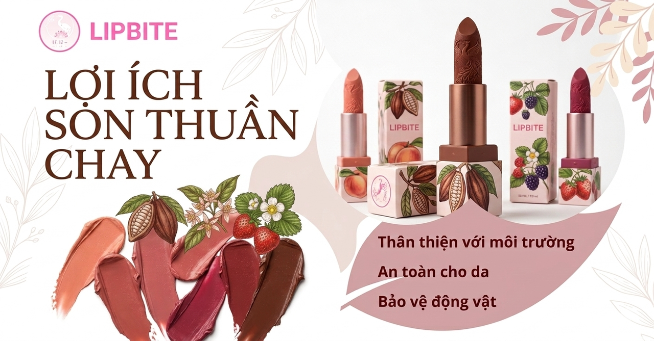 Lợi ích của son thuần chay