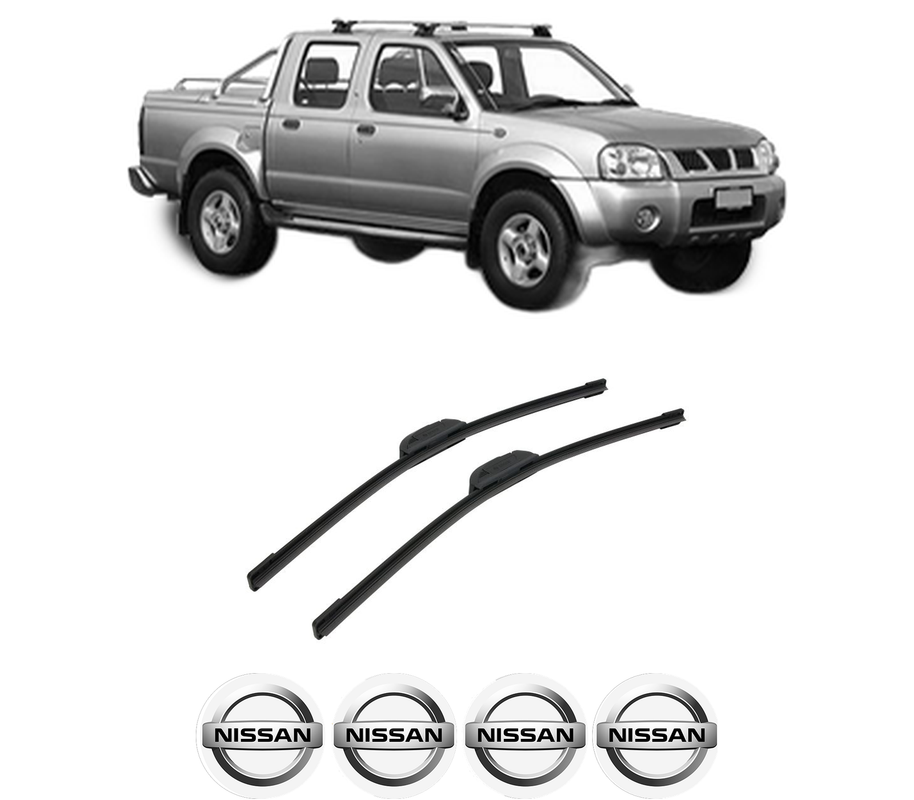 Set stergatoare auto NISSAN PICK UP (D22) din 1997-2012, pentru parbriz auto, 2 bucati, Bosch Aerotwin Retrofit, din cauciuc siliconat rezistent, 4 Stickere Auto NISSAN
