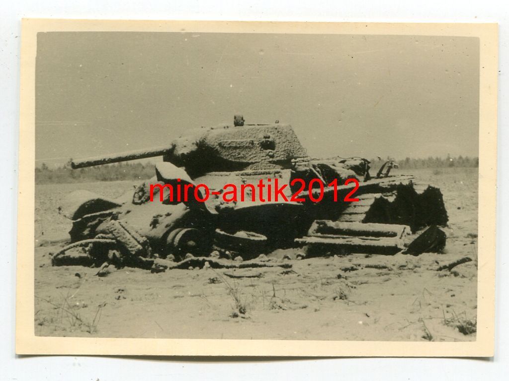 zerstörter Panzer T-34, Schlacht um Moskau, Raum