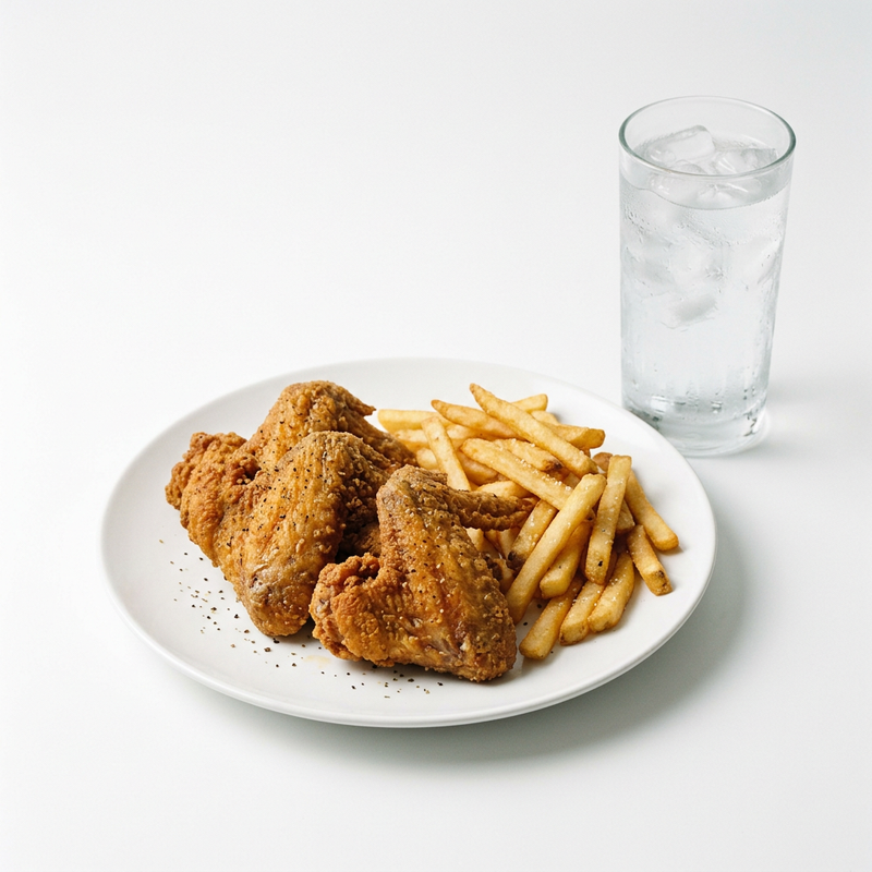 Alitas De Pollo + Bebida + Patatas Fritas