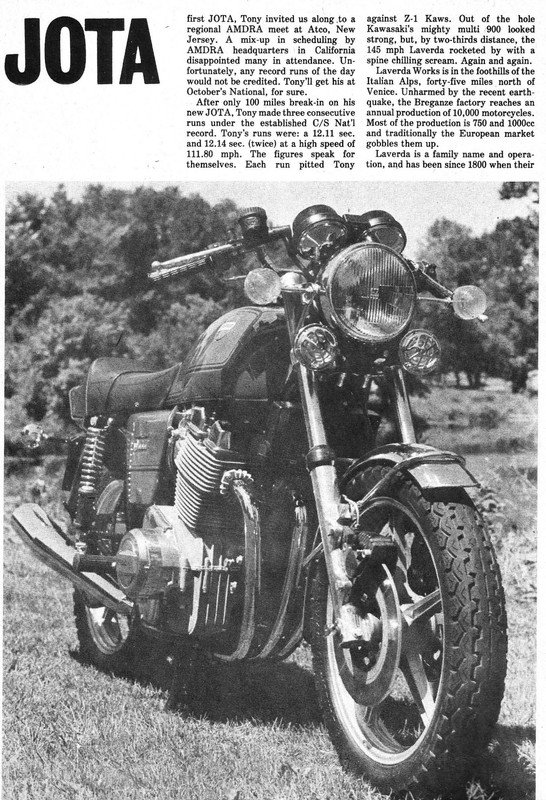 Laverda Jota in America