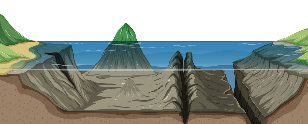 Tectonic plate subduction diagram