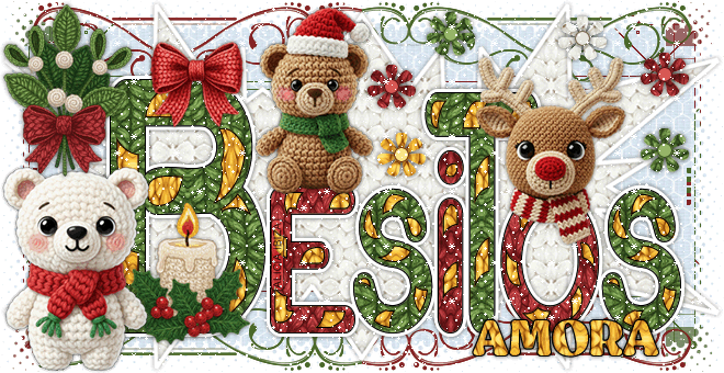 Besos Christmas Crochet amora