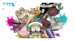pearl + marina + cuttlefish manga stamp