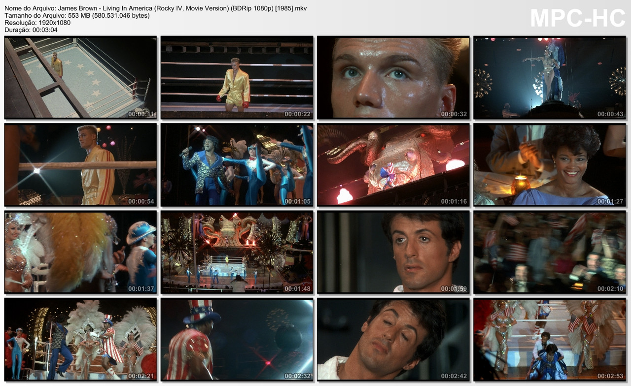 James Brown - Living In America (Rocky IV, Movie Version) (BDRip 1080p) [1985]