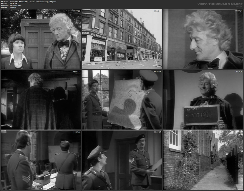 Doctor Who - S11E02 (071) - Invasion of the Dinosaurs (1) (BW).mkv