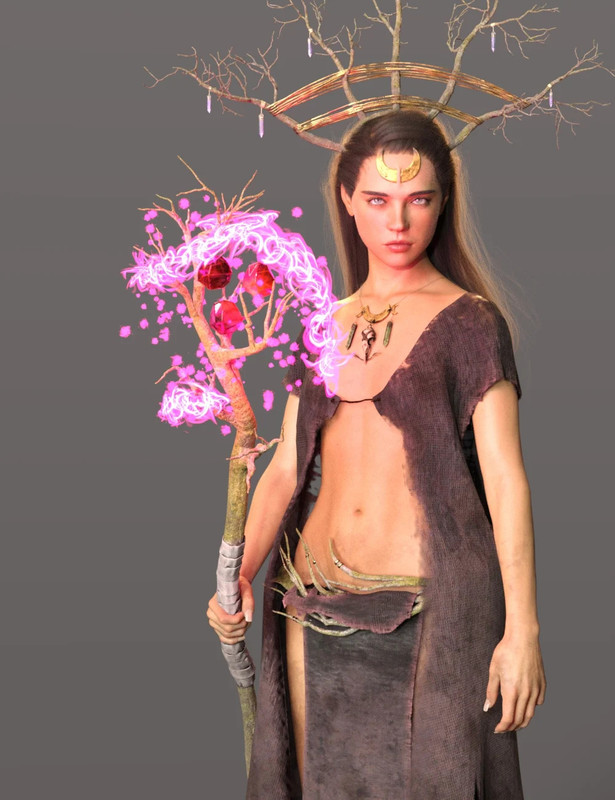 dforcewoodlandwitchoutfitforgenesis81femalesbundle00maindaz3d