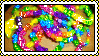 image of raver kandi with a glitter filter