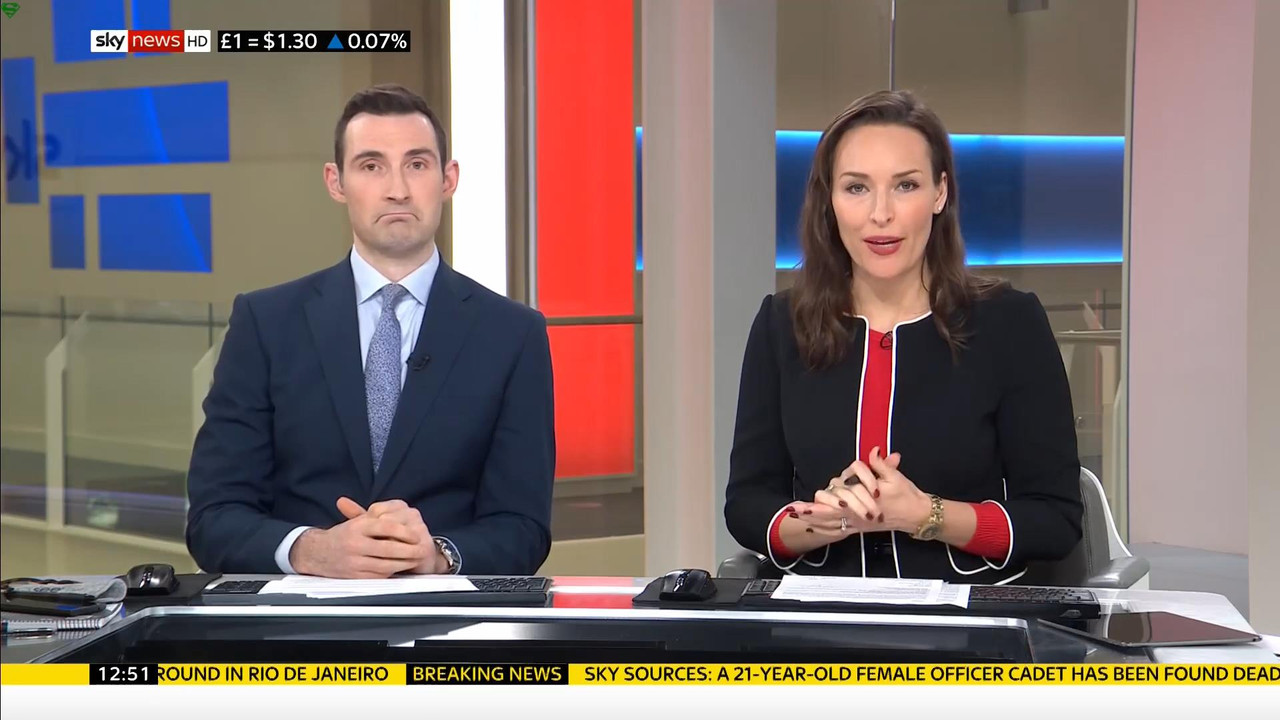 08 February - 12.00.00 - Sky News. Colin Brazier and Jayne Secke