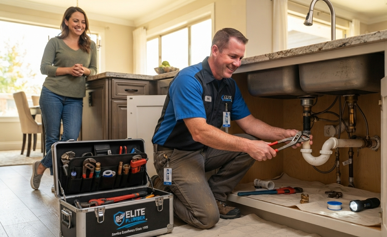 Plumber Working