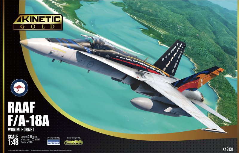 航空機・ヘリコプター Kinetic Gold F/A-18D USMC HORNET 1/48 TMN: Preview: Kinetic's 48th scale F/A-18D Hornet VMAF(AW