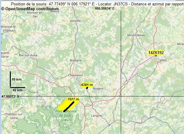 Radio Sonde GRAW 404.510 Mhz Ballon-DFM-26-9-24-404-510-7-H35-NFM-carte-r