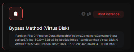 Bypass Method VirtualDisk detection