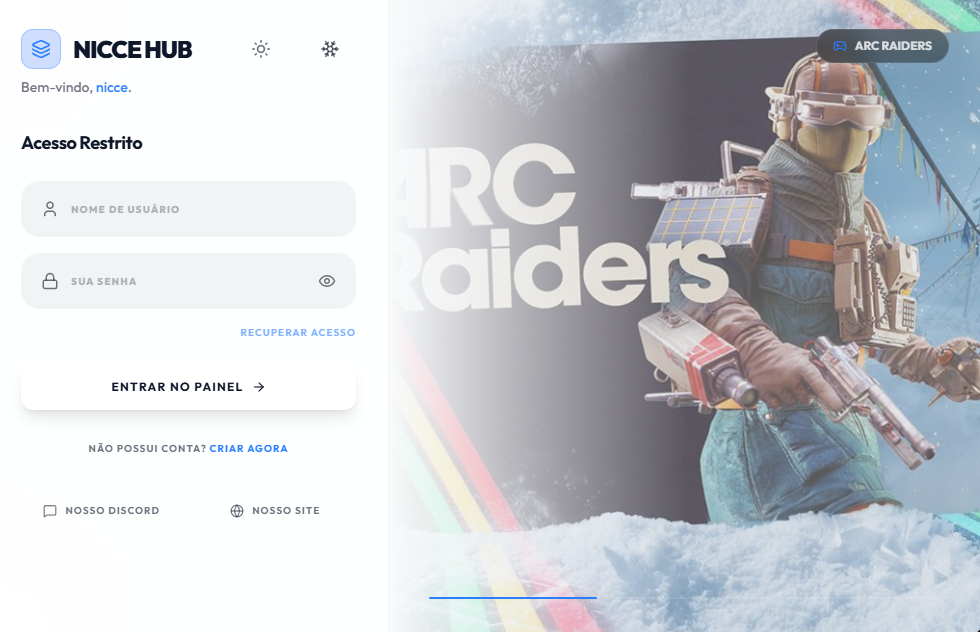 NicceHub Dashboard Preview light 2