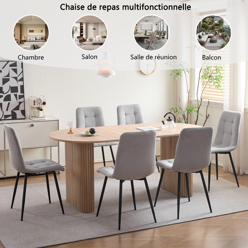 Chaises polyvalentes et élégantes