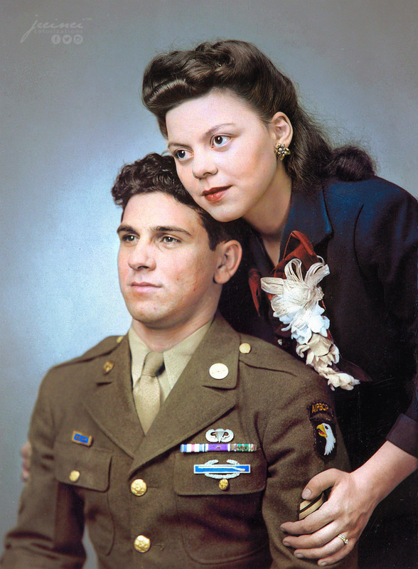 Guarnere y su esposa Frances