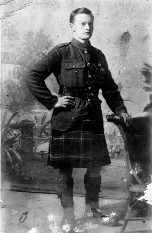 Soldado escocés 1914-1918