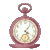  Pink pocket watch 
