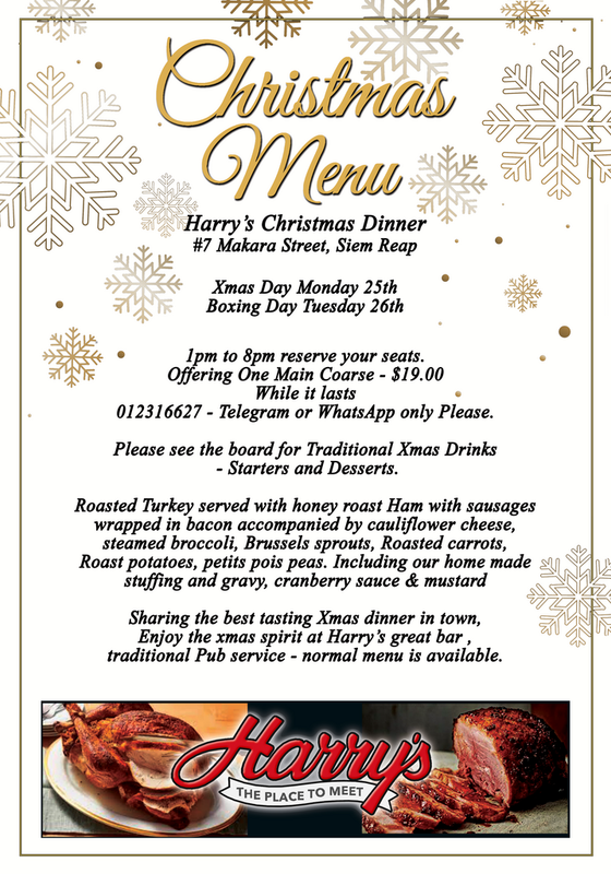 Christmas Dinner '23 Menu SR