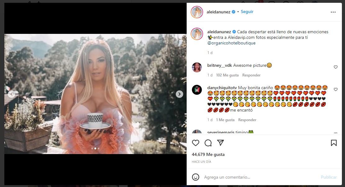 Aleida Núñez enamora al presumir escote de infarto en sexy fotografía