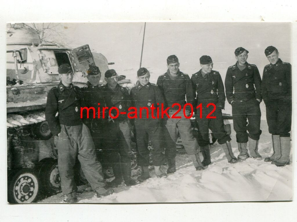 Foto, Panzer-Abteilung 18, Panzermänner, Gruppen