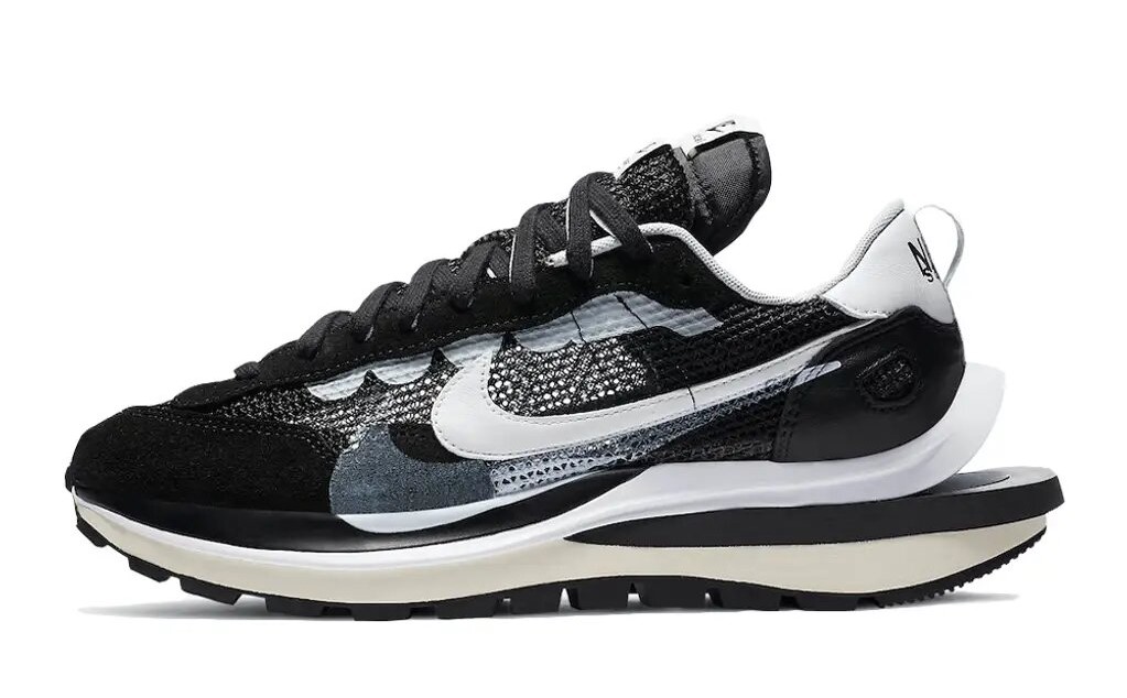 Sacai x Nike VaporWaffle Black White