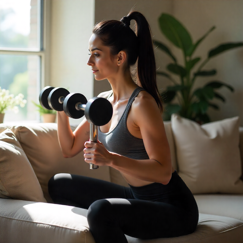 Easy couch exercises for lazy workouts