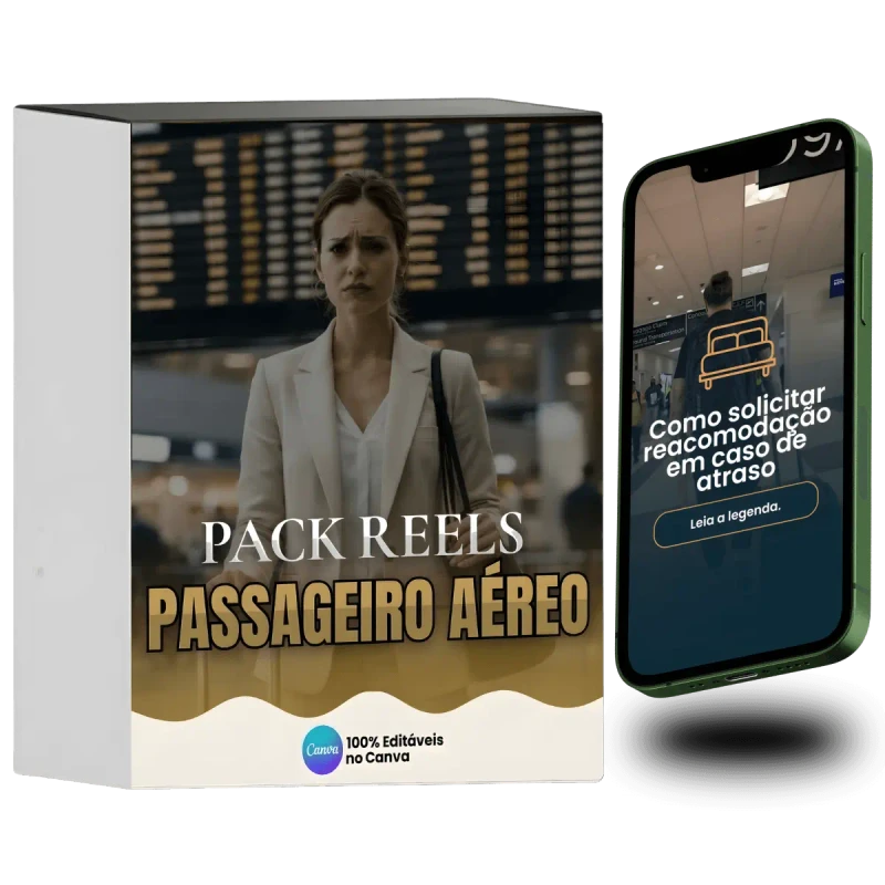 Pack de Reels para Passageiro Aéreo