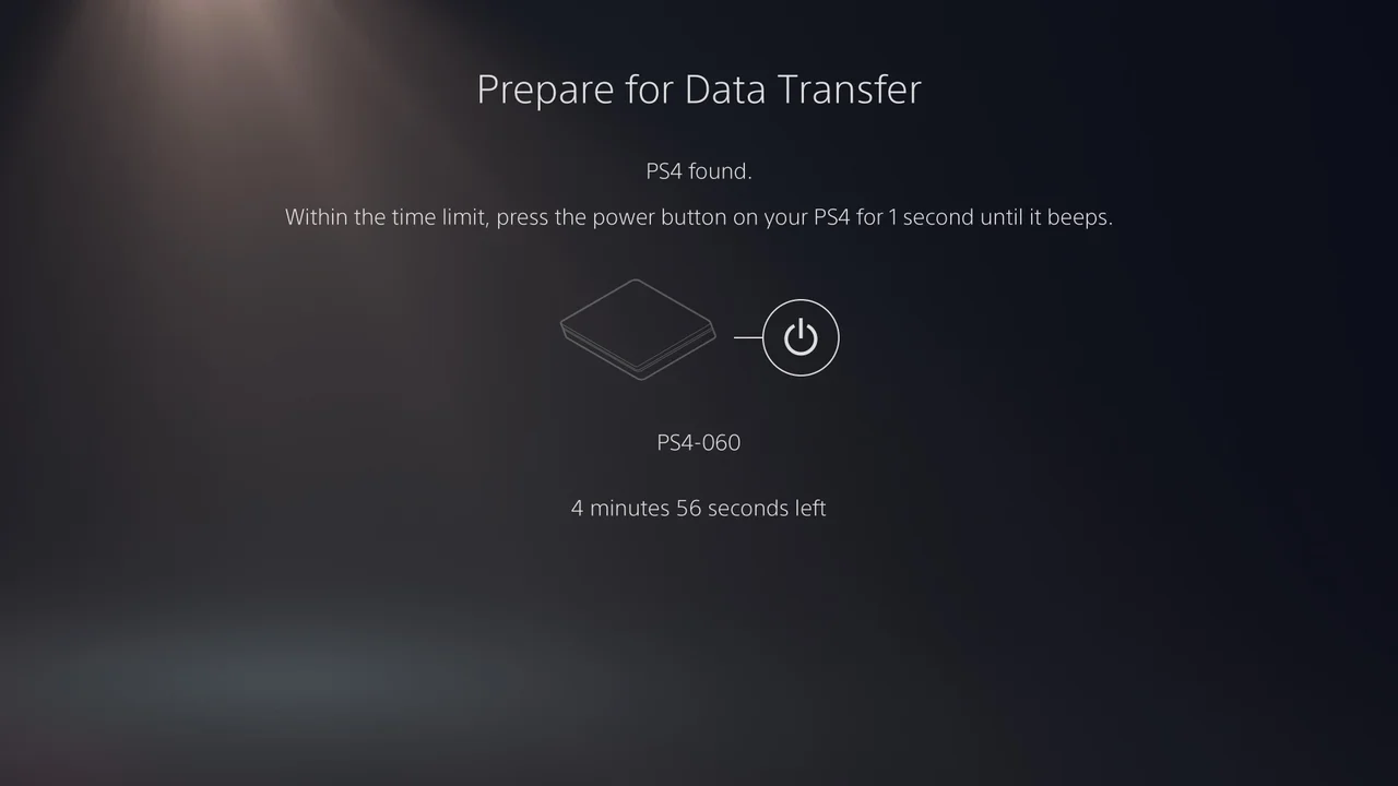 PS4 to PS5 Wi-Fi transfer will copy everything over