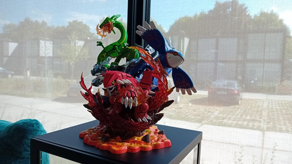 Diorama Pokémon Groudon Kyogre Rayquaza 1