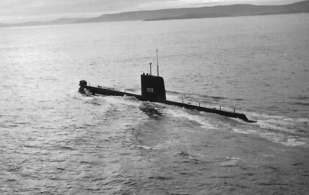 HMS Finwhale в Лох-Фойле, ноябрь 1962