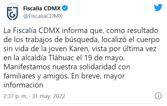 Hallan cuerpo sin vida de Karen Itzel, joven egresada del IPN