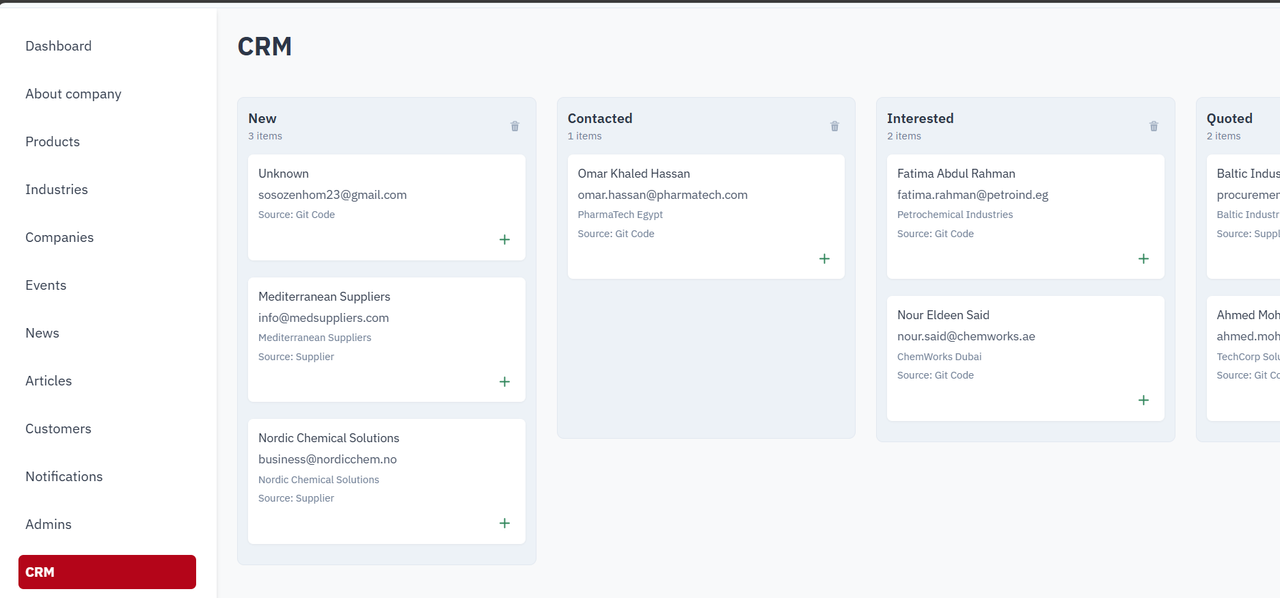 EGY CHEM HUB feature 8 screenshot - Web project