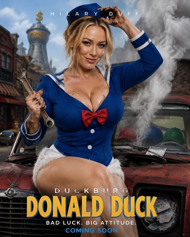 Hilary Duff Donald Duck