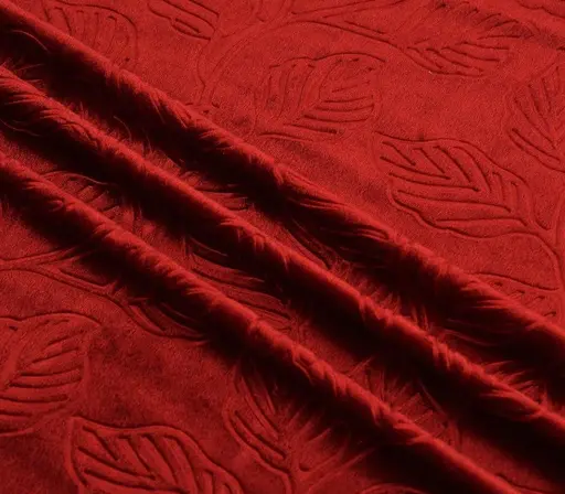 LEAF VELVET CURTAINS SET OF 1 Color 6 (R705)