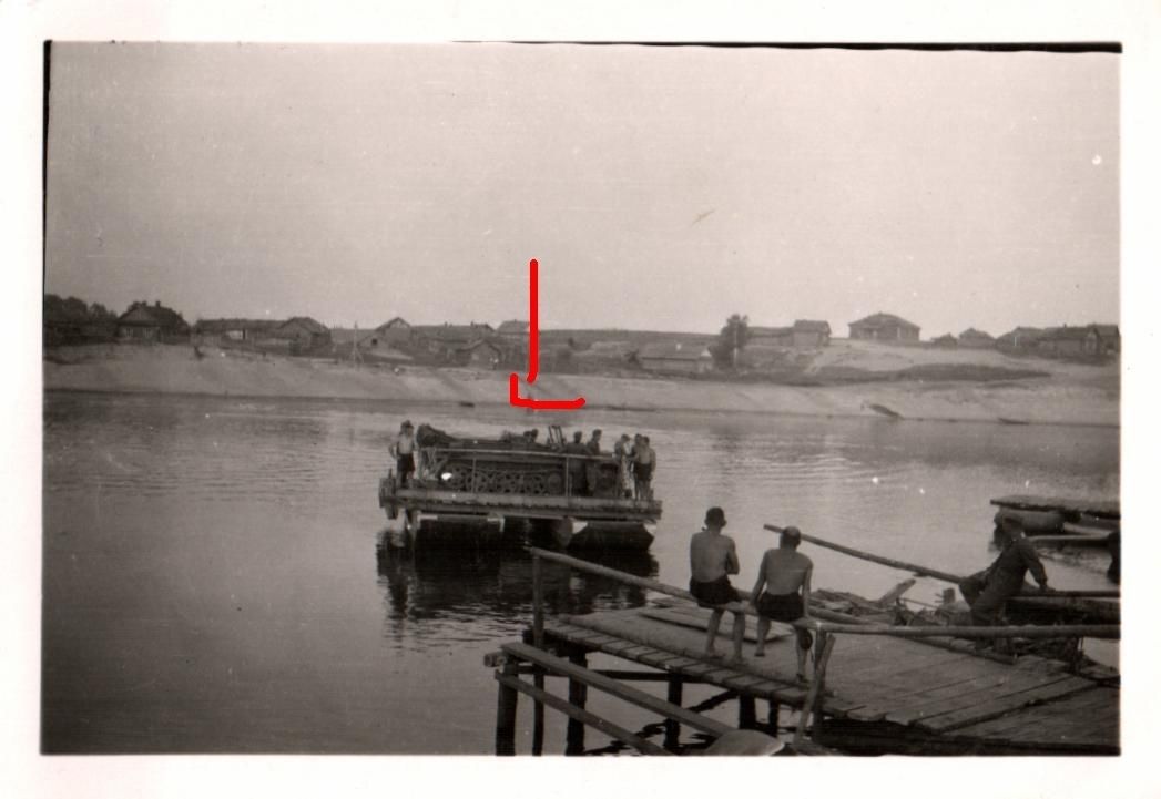 Dnjepper Übergang bei Stary Bychow, ca. 1941