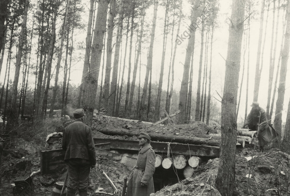 Unterstand im Lochstädter Wald nach dem Fall von Königsberg 1945 (1)