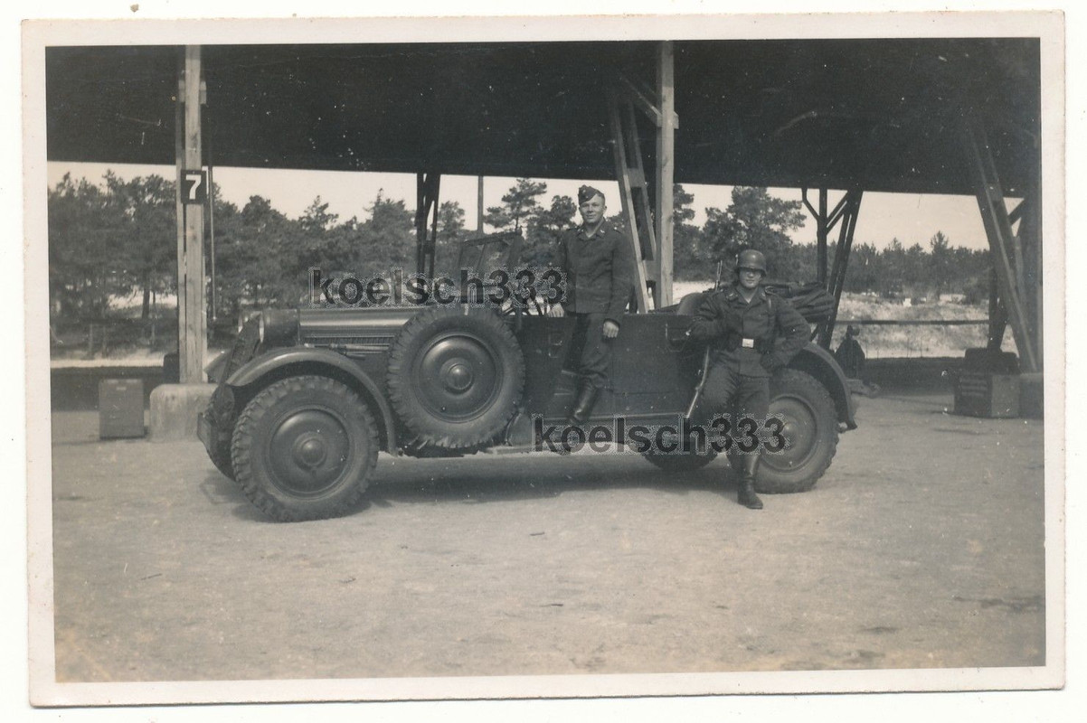 Foto Kübelwagen Adler Typ 3 Gd PKW Luftwaffe Kfz