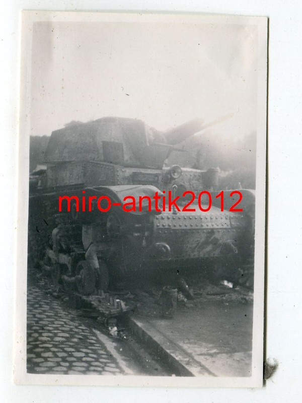 Foto, Wehrmacht, Beute, Panzer, Tank, Char 2C No