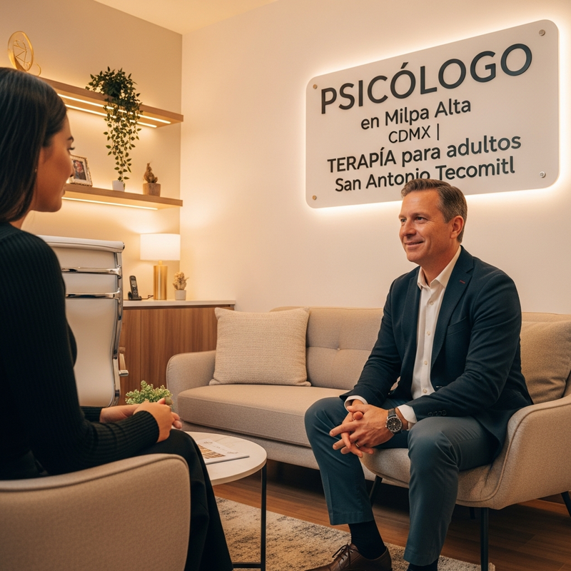 Sesión de terapia para adultos