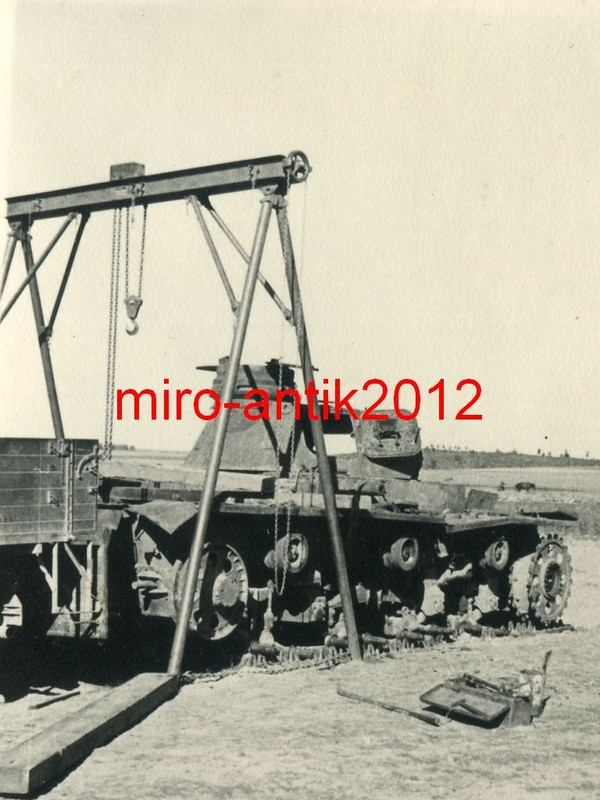 Foto, Panzerregiment 7, Nahaufnahme, zerstörter 