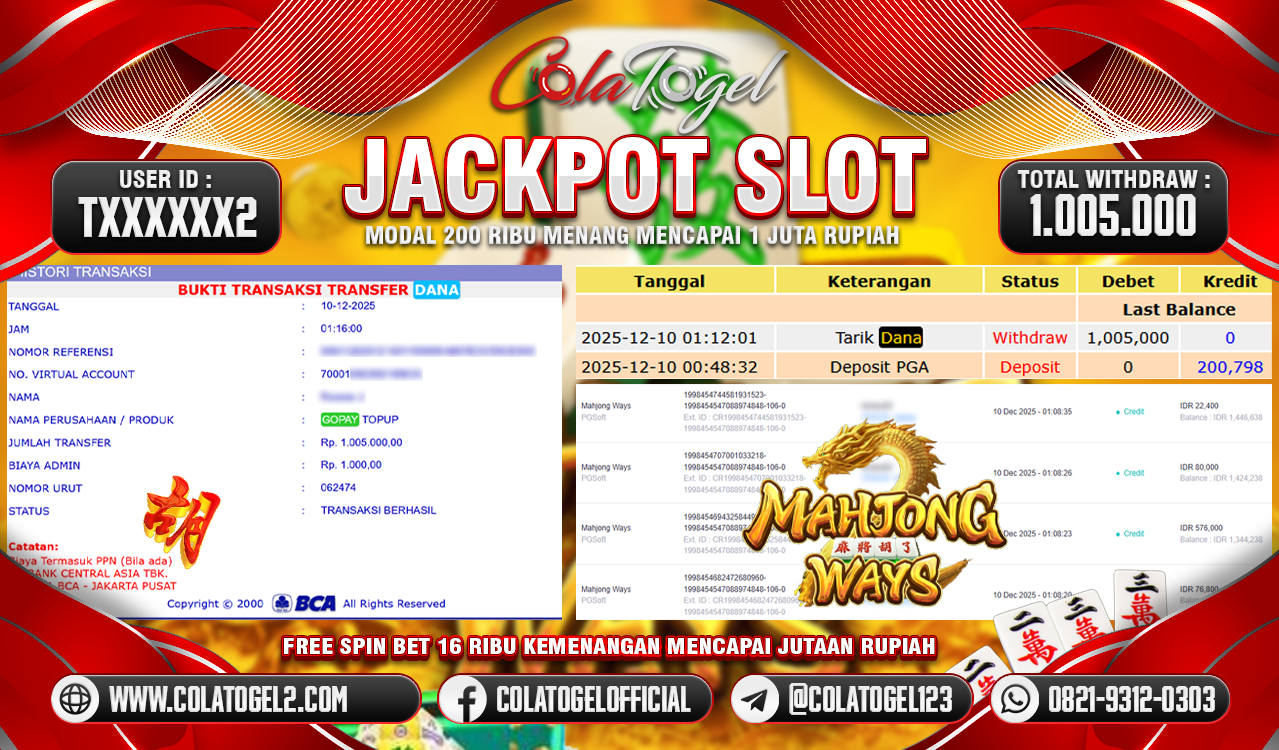 JACKPOT SLOT GACOR!!
