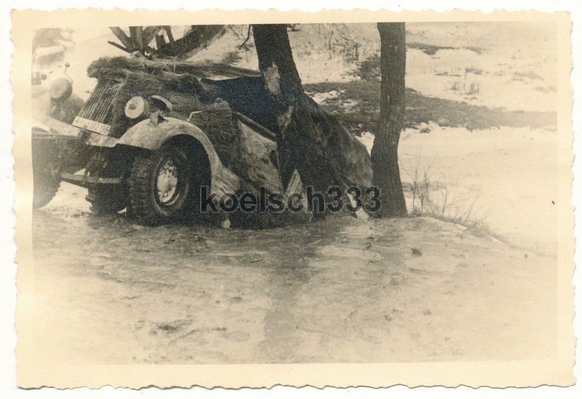 Foto Panzer Halbkette im Gelände  Sd.Kfz. 11 Neb