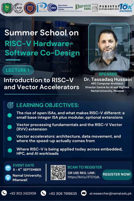 Lecture 1 poster: Introduction to RISC-V and Vector Accelerators