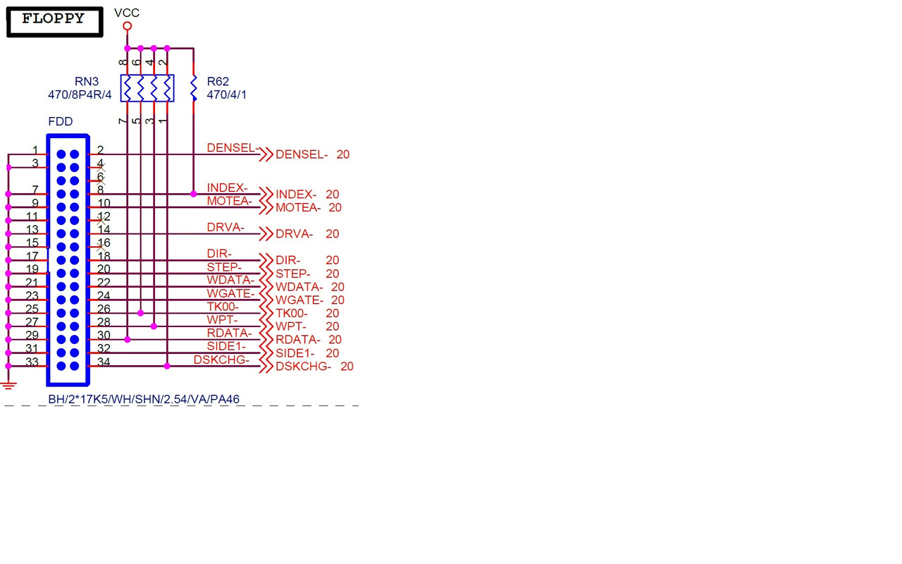 34Pin FDD